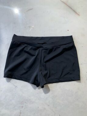 High-Comfort Black dance  Shorts with Wide Waistband